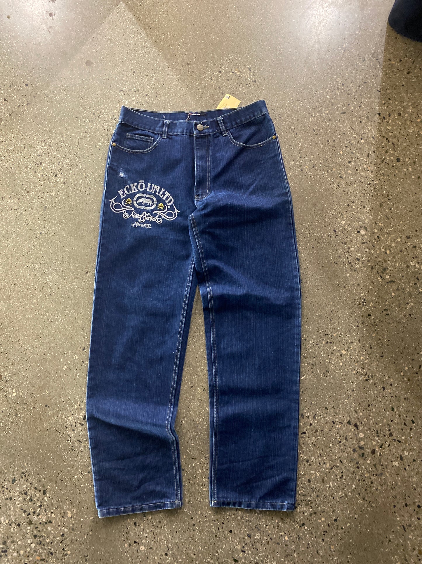 36” Baggy Ecko Script Jeans