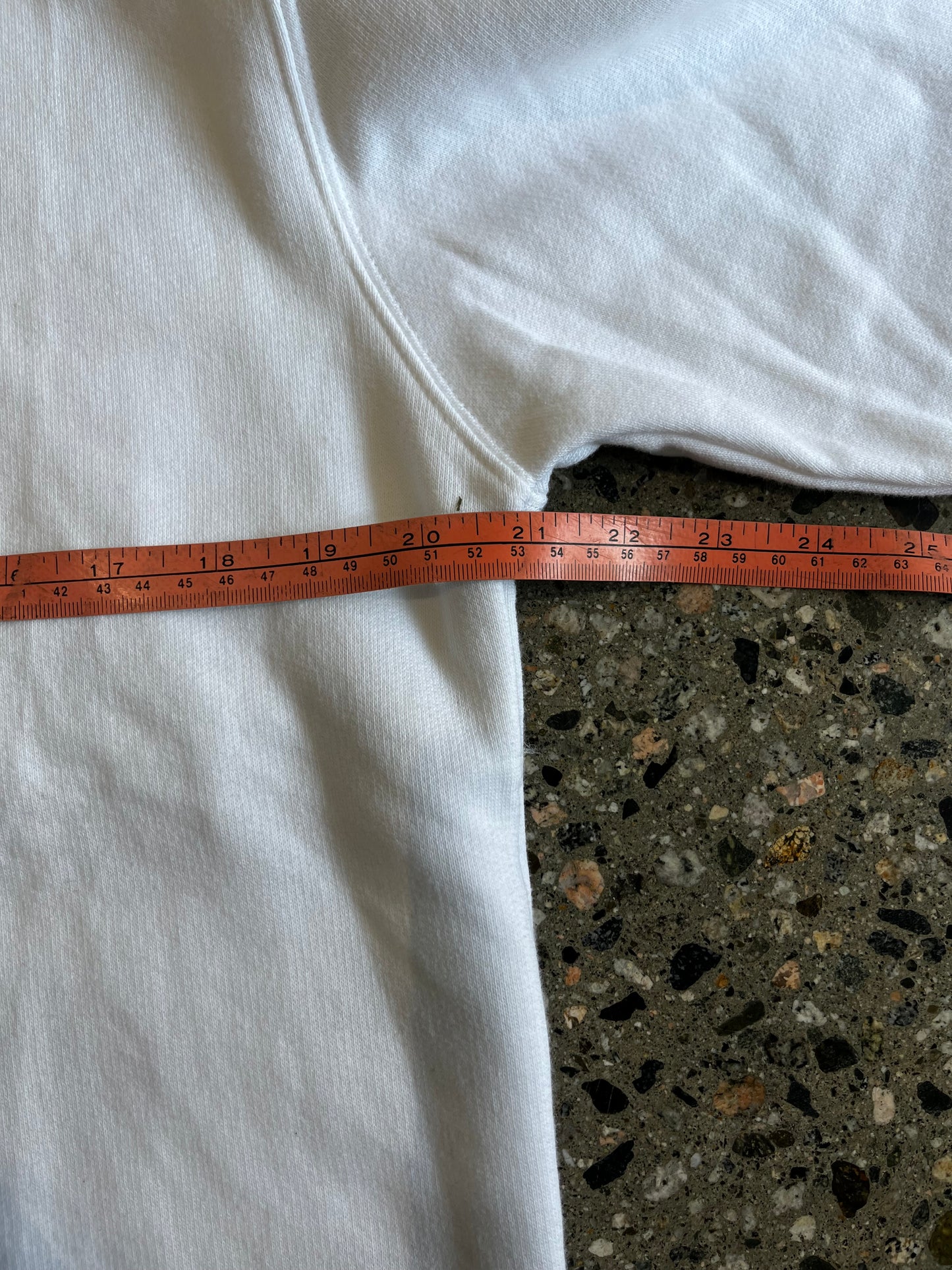(Medium) 90s white YSL crewneck rainbow script