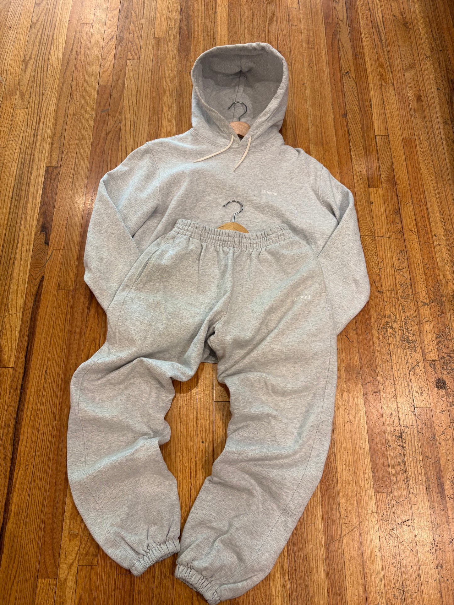 (M) JJJOUND Hoodie Sweatpants Set - Grey