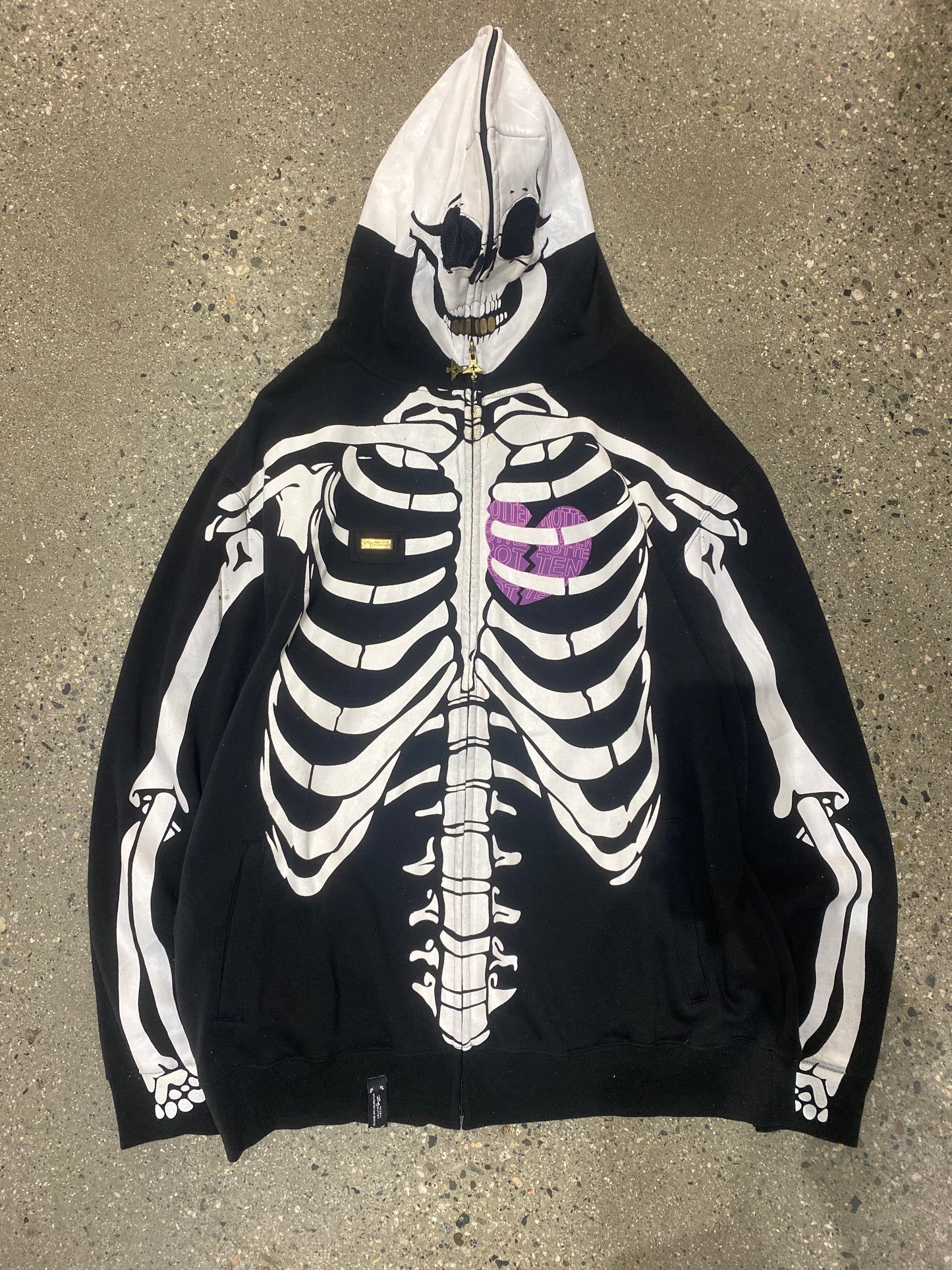 (XL/2X) Lrg Skeleton Full zip