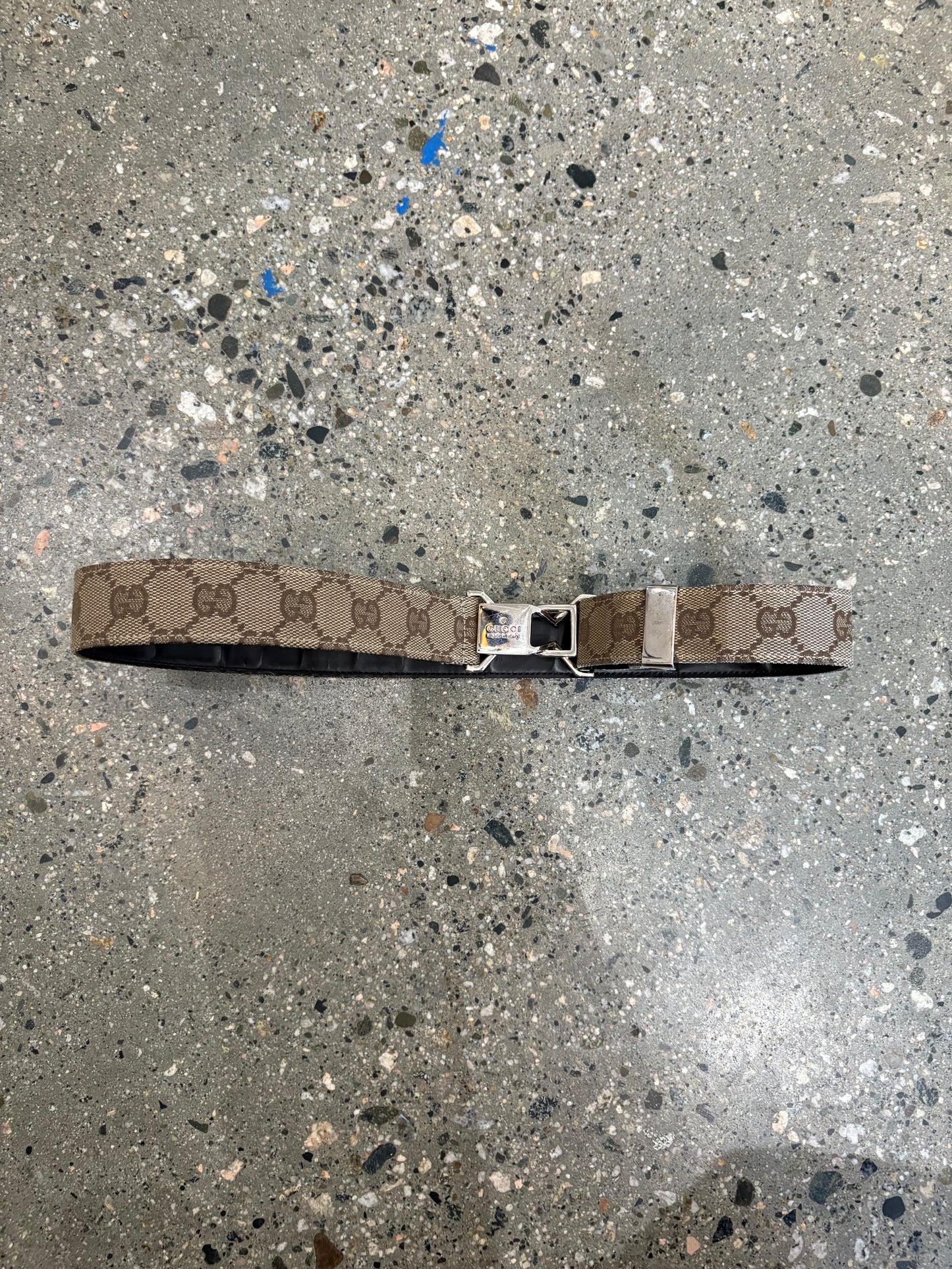 28” Vintage Gucci Adjustable Monogram belt