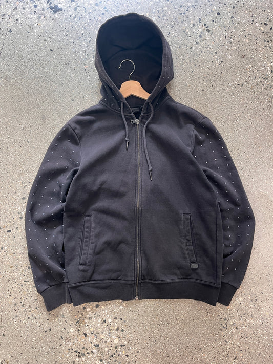 (M) Armani Studded Zip Hoodie