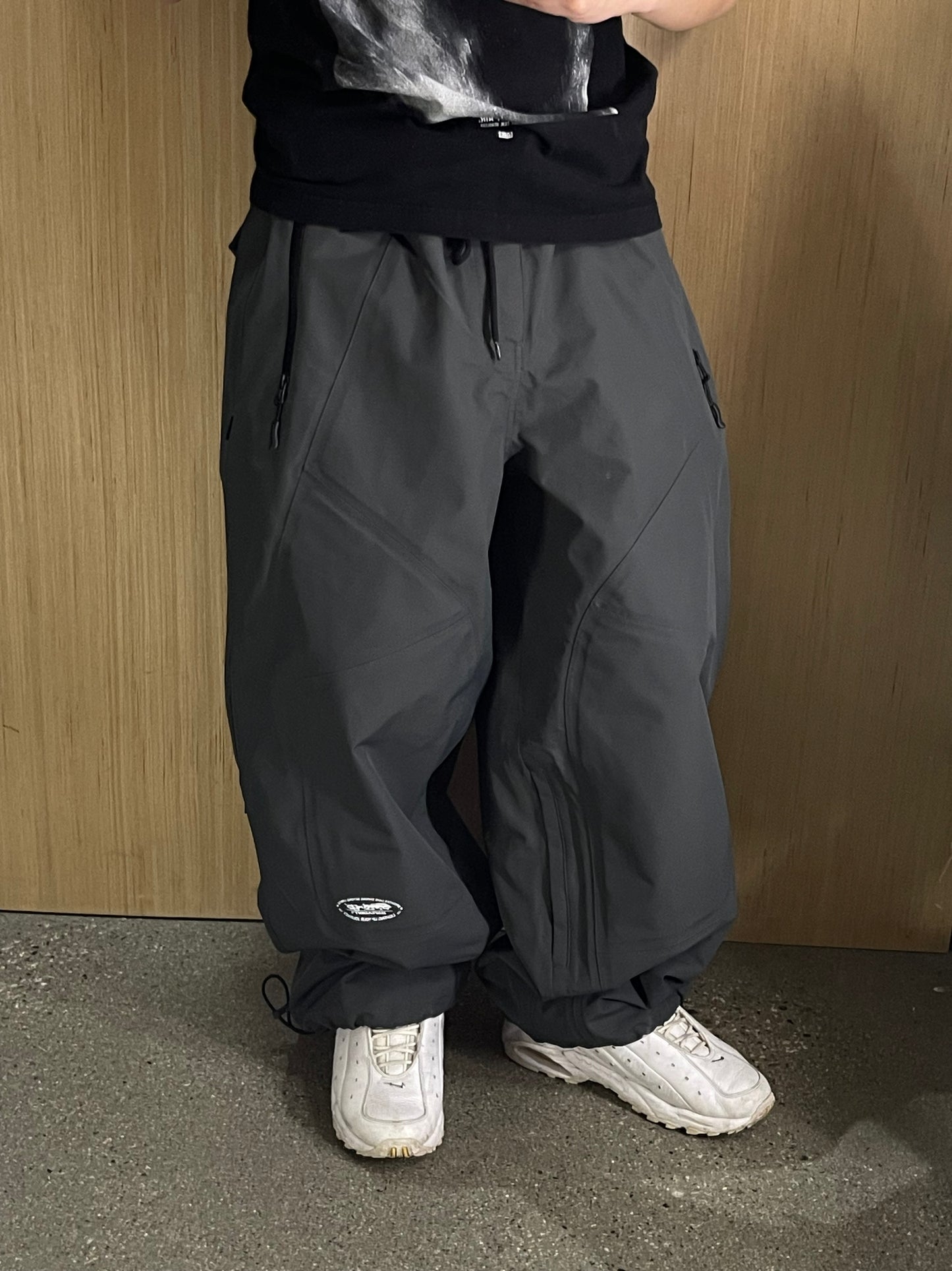 (L) BSRABBIT Mountain 3L Seam Sealing Wide Ventilation Pants Charcoal ( Retails for $385)
