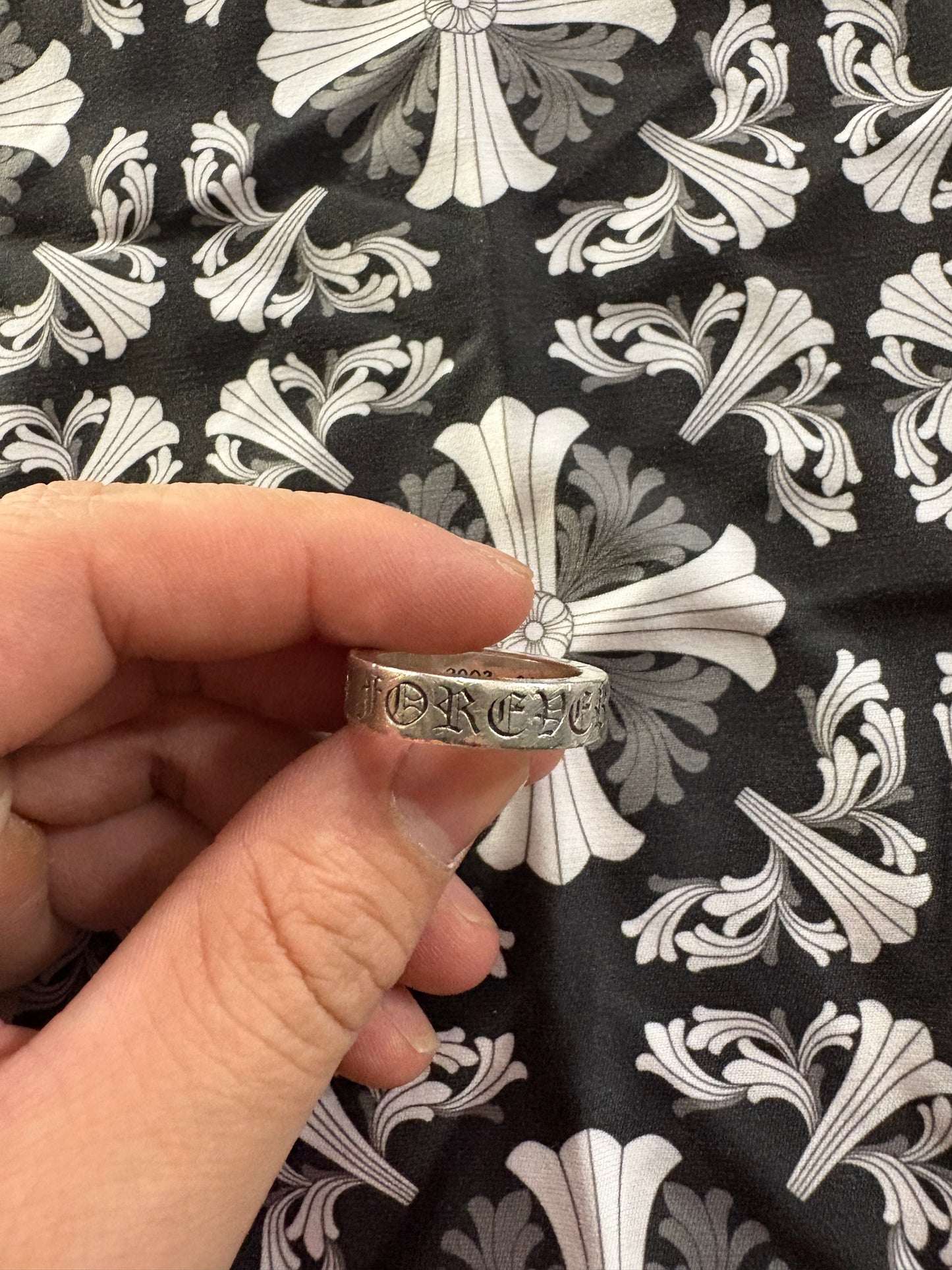(8.5) .925 Chrome Forever Ring