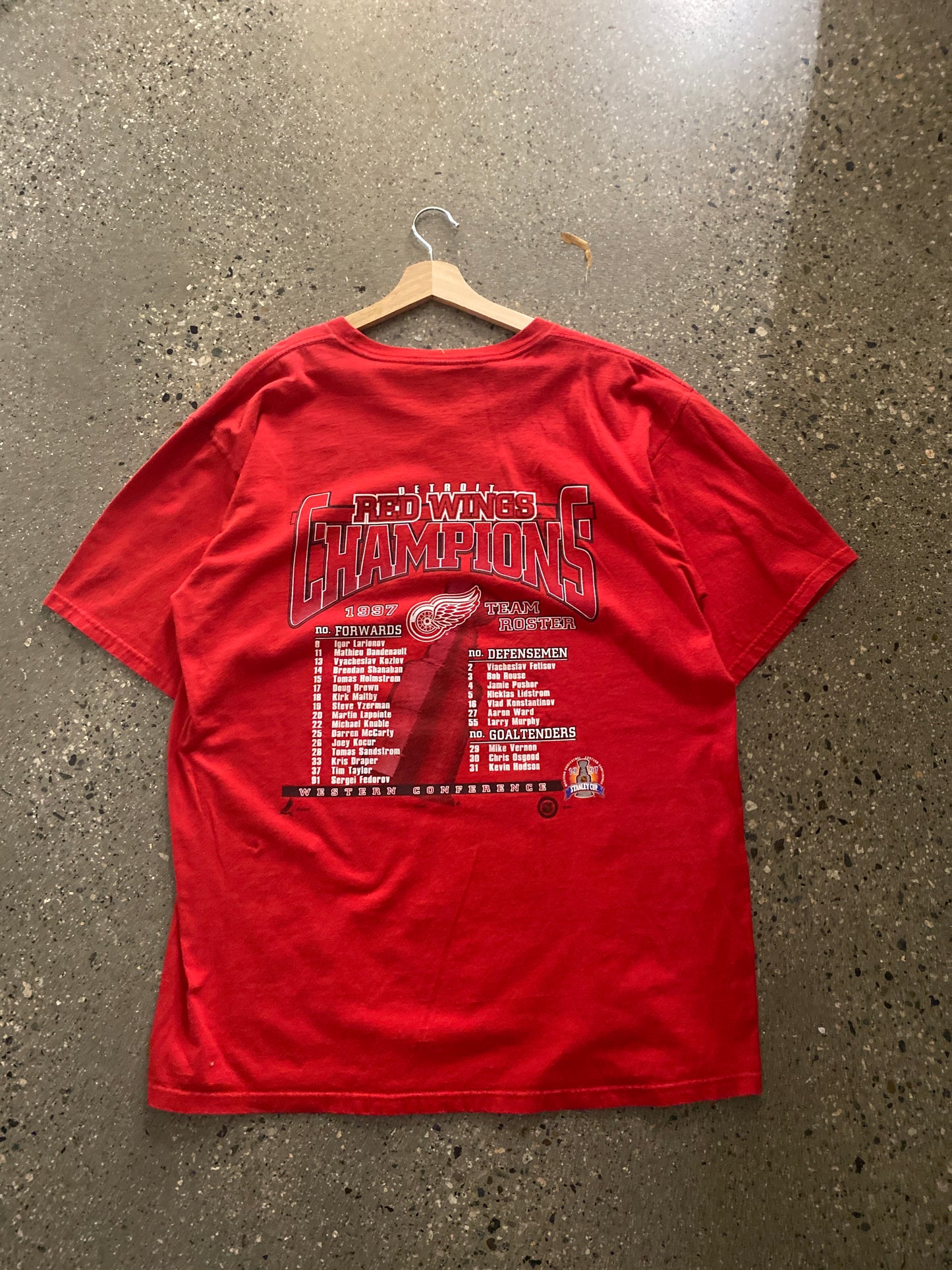 (2X) 1997 Stanley Cup Champs Red Wings Doublesided