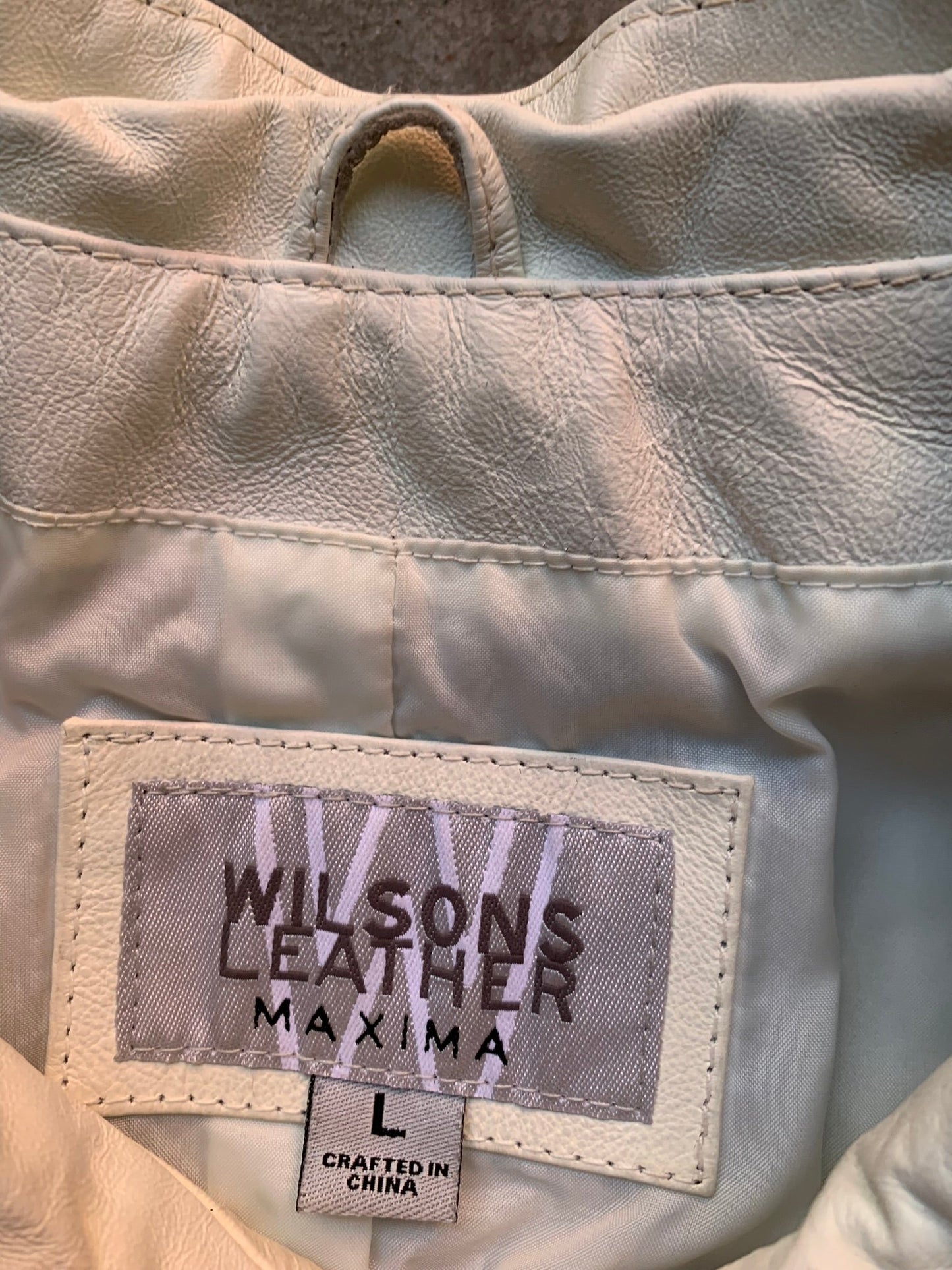 (S) Vintage Wilsons Cropped Leather Jacket