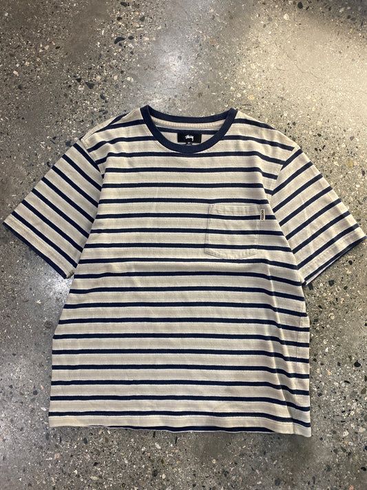 (M/L) Stussy Striped Tee