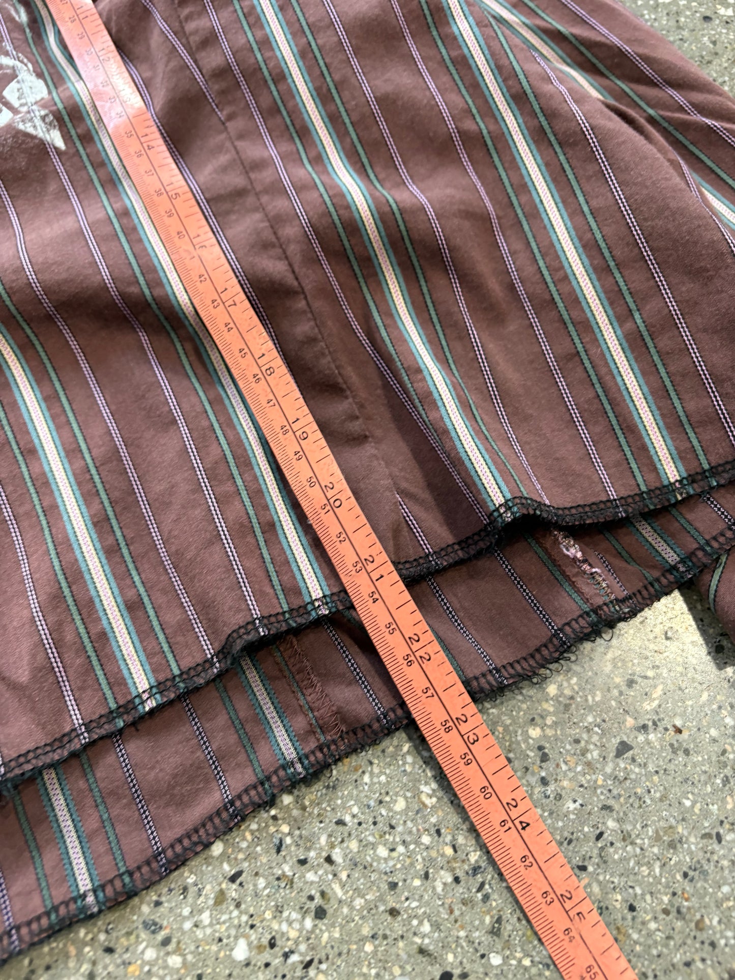 (M) Baldy 1/1 Cropped Pinstripe Button up