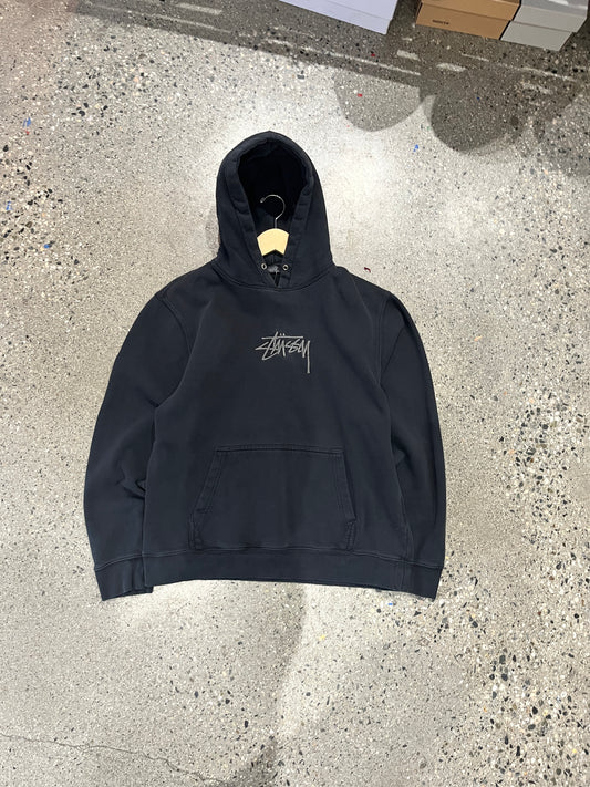 (L) Black Stussy Tonal Hoodie