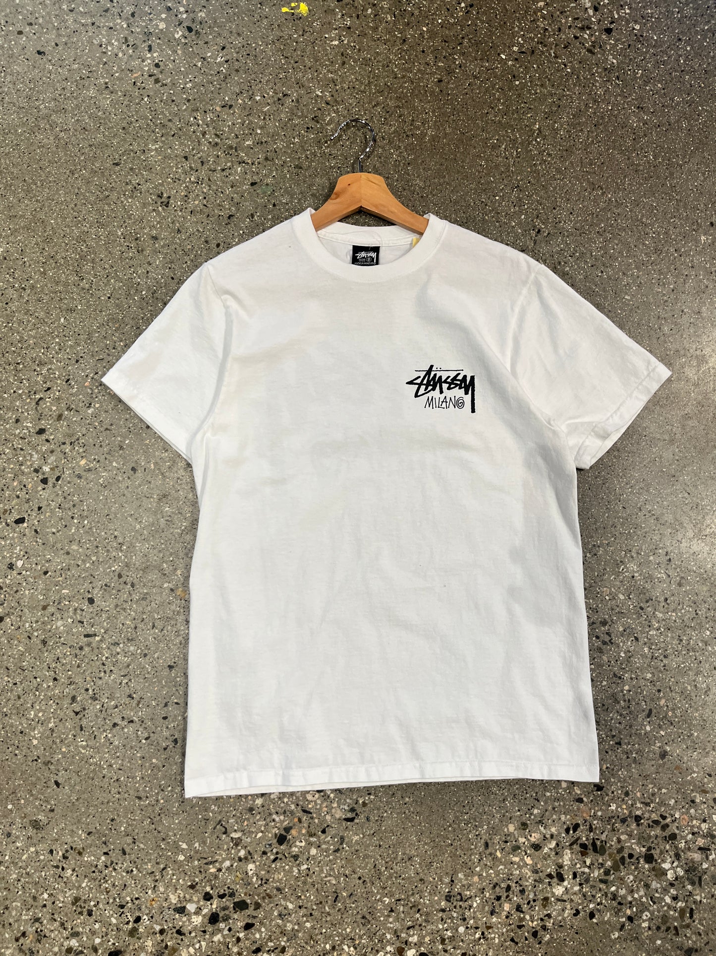 (S) Stussy Milano Chapter White Tee