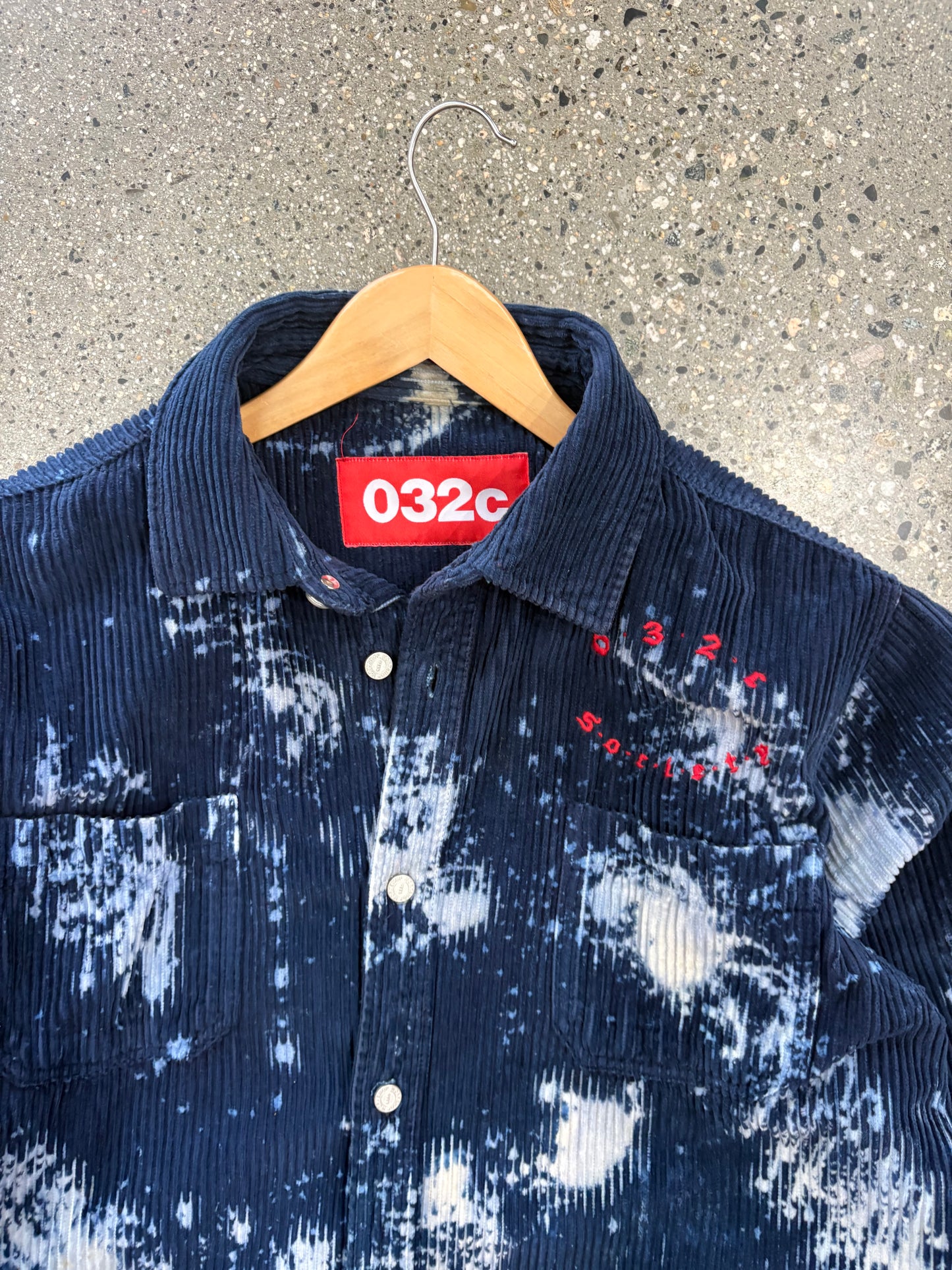 (M) O32C Tie Dye Corduroy Jacket