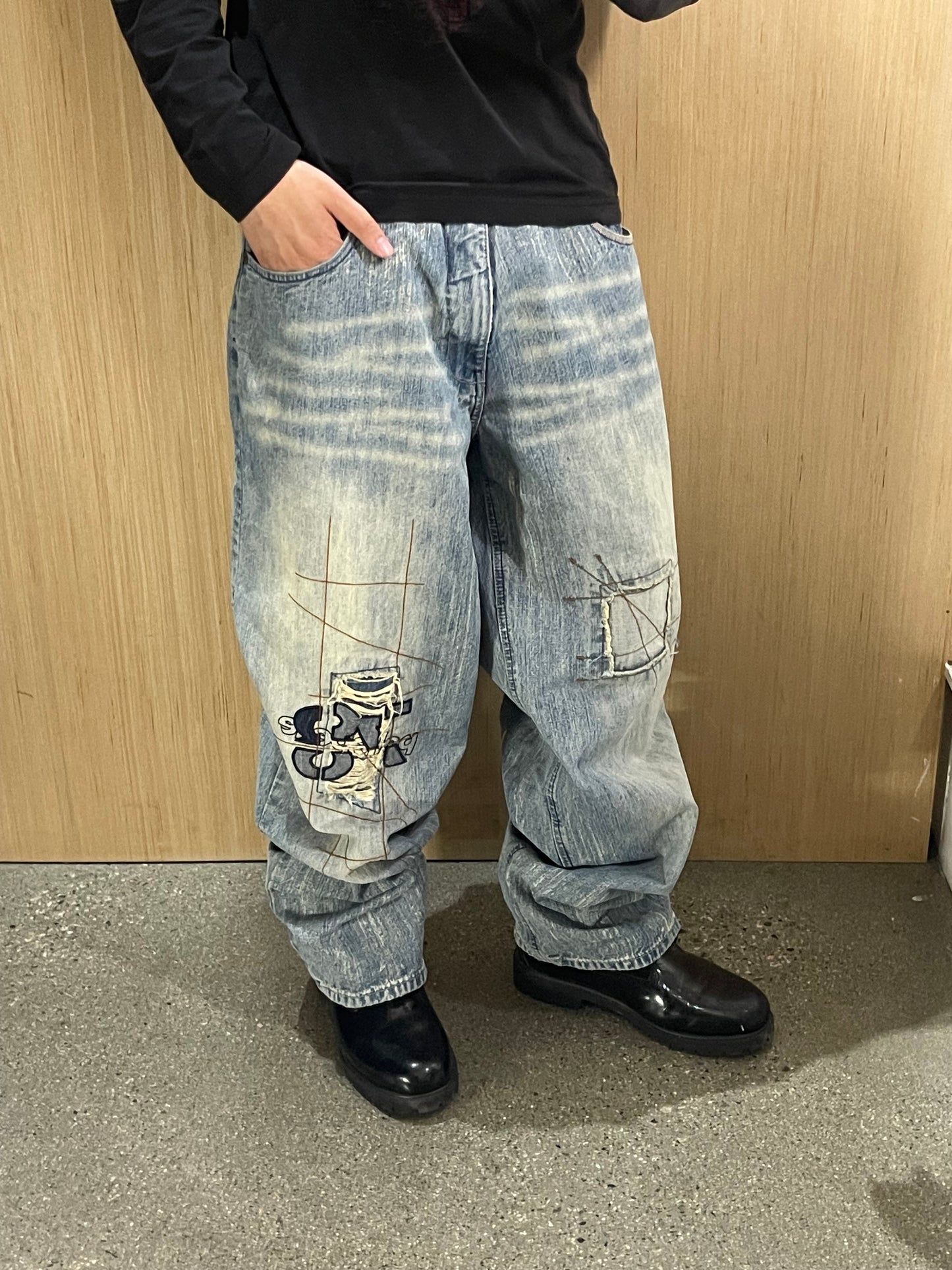 (34/34) Pelle Pelle Y2K Baggy Jeans