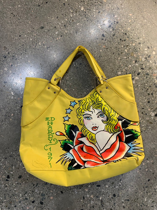Ed Hardy Yellow Bag