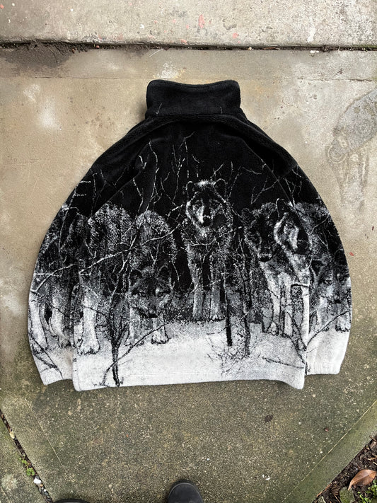 (M) 1990s Deep Pile Wolf Fleece