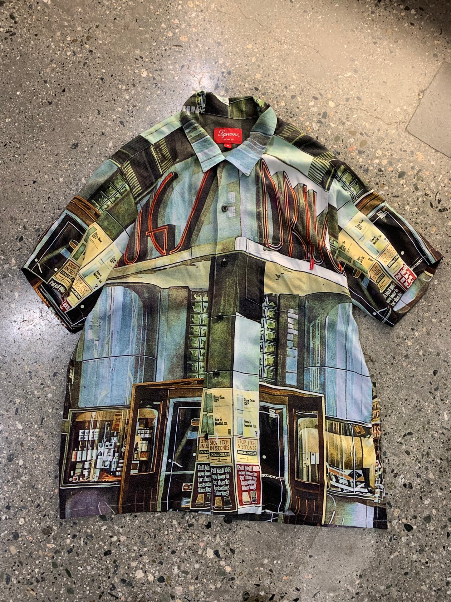 (M) Supreme Drugs Rayon Shirt