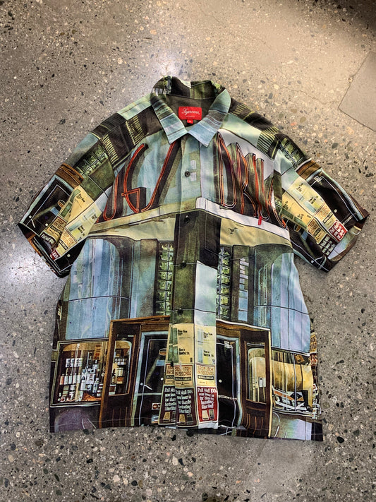 (M) Supreme Drugs Rayon Shirt