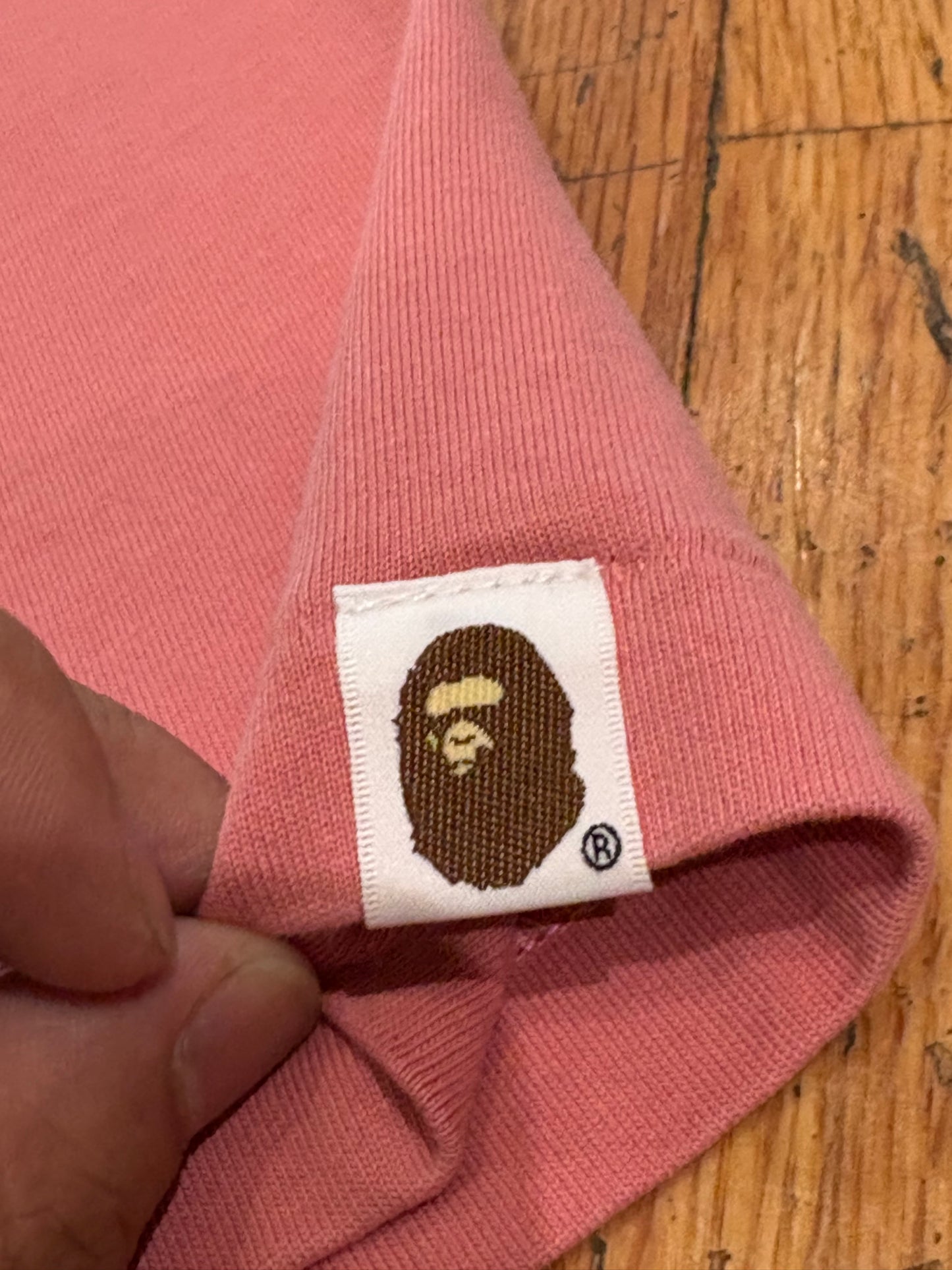 (L) Pink Bape Tee