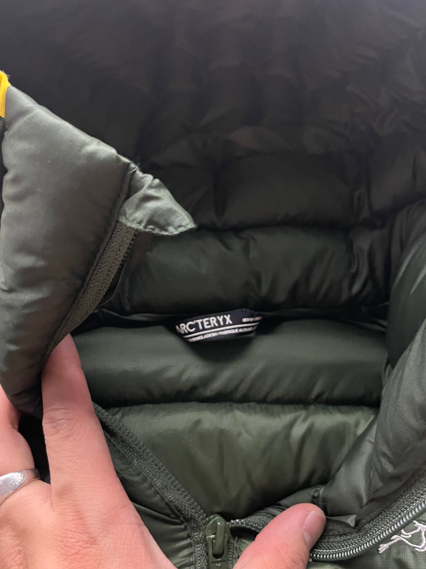 (M/L) 00s Arc’teryx Green Cerium Hoody Puffer Boot