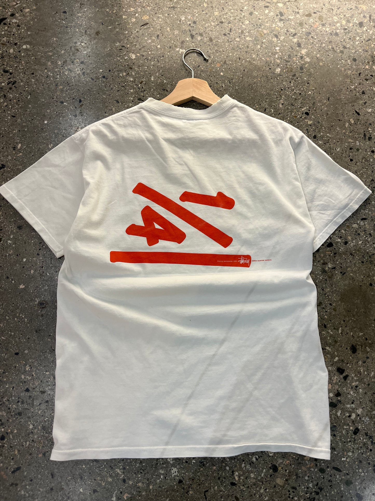 (M) Stussy 2005 1/4 Century Anniversary Tee Doublesided