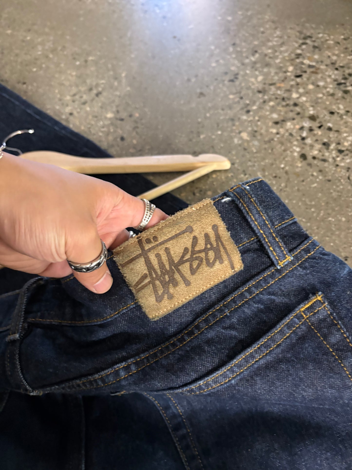 (32”) Stussy Big Ol’ Raw Denim