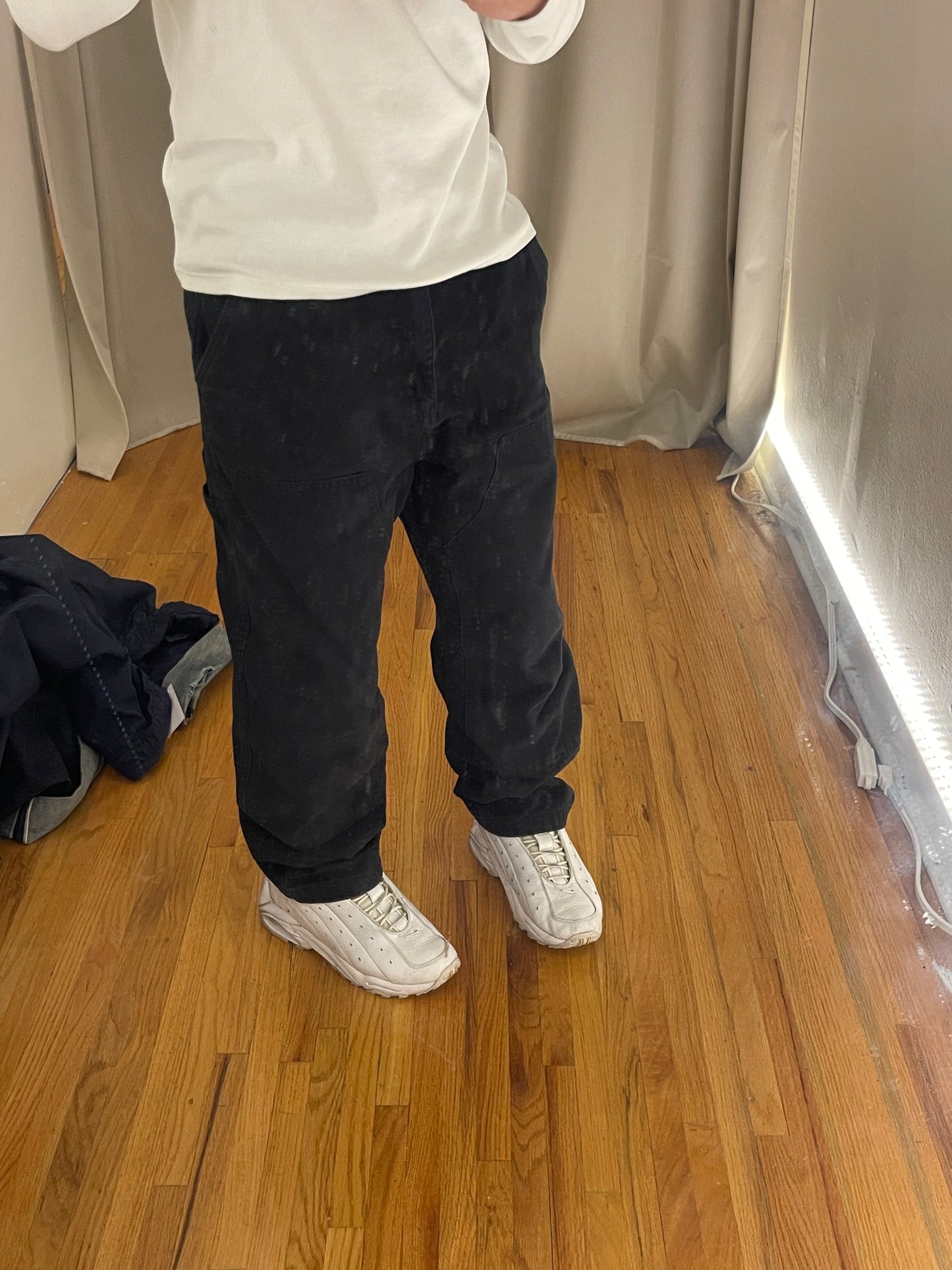 32” Stussy Black Doubleknee Jeans