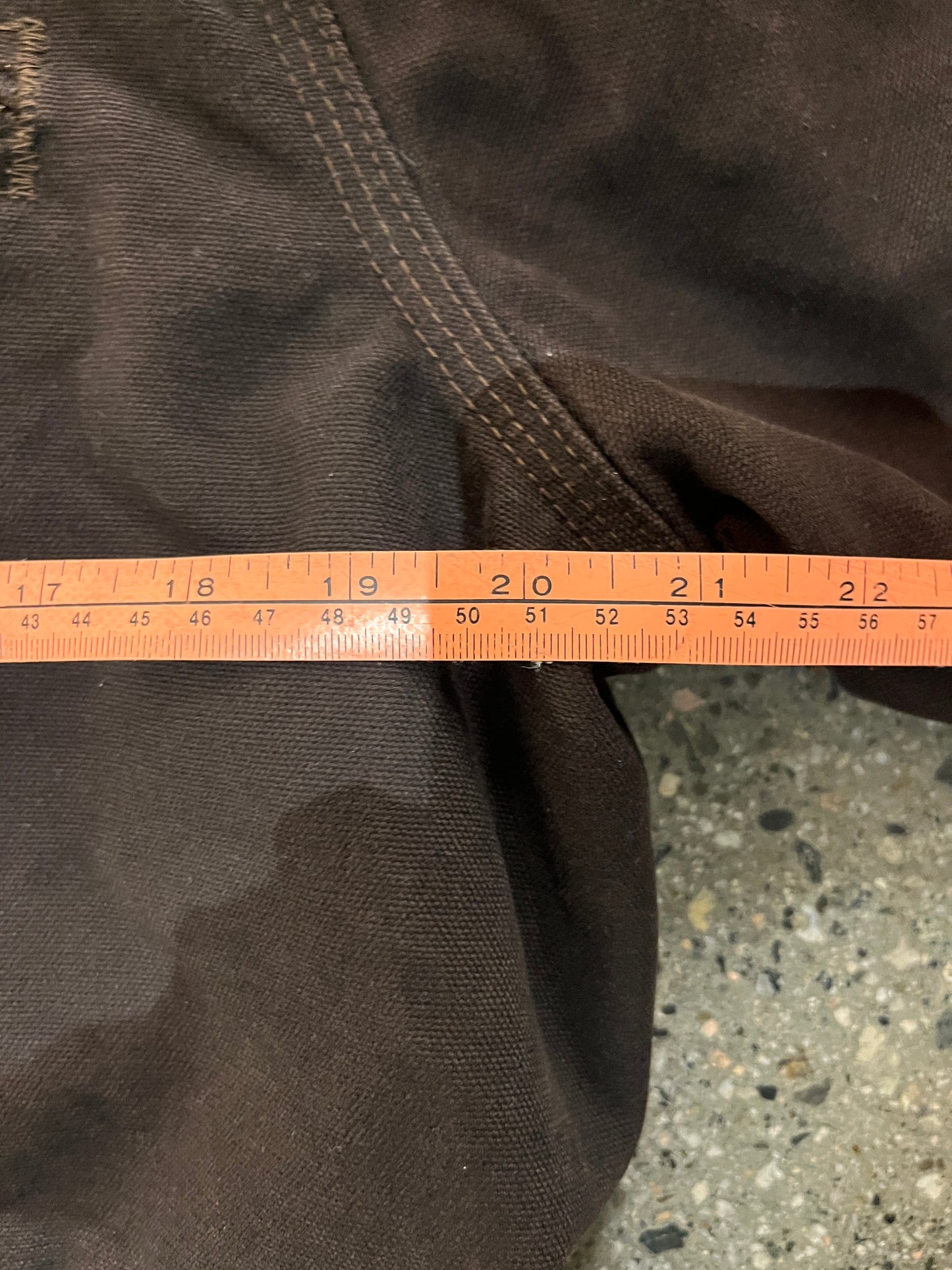 (M) Brown Carhartt Fleece Lined Hooded Jacket