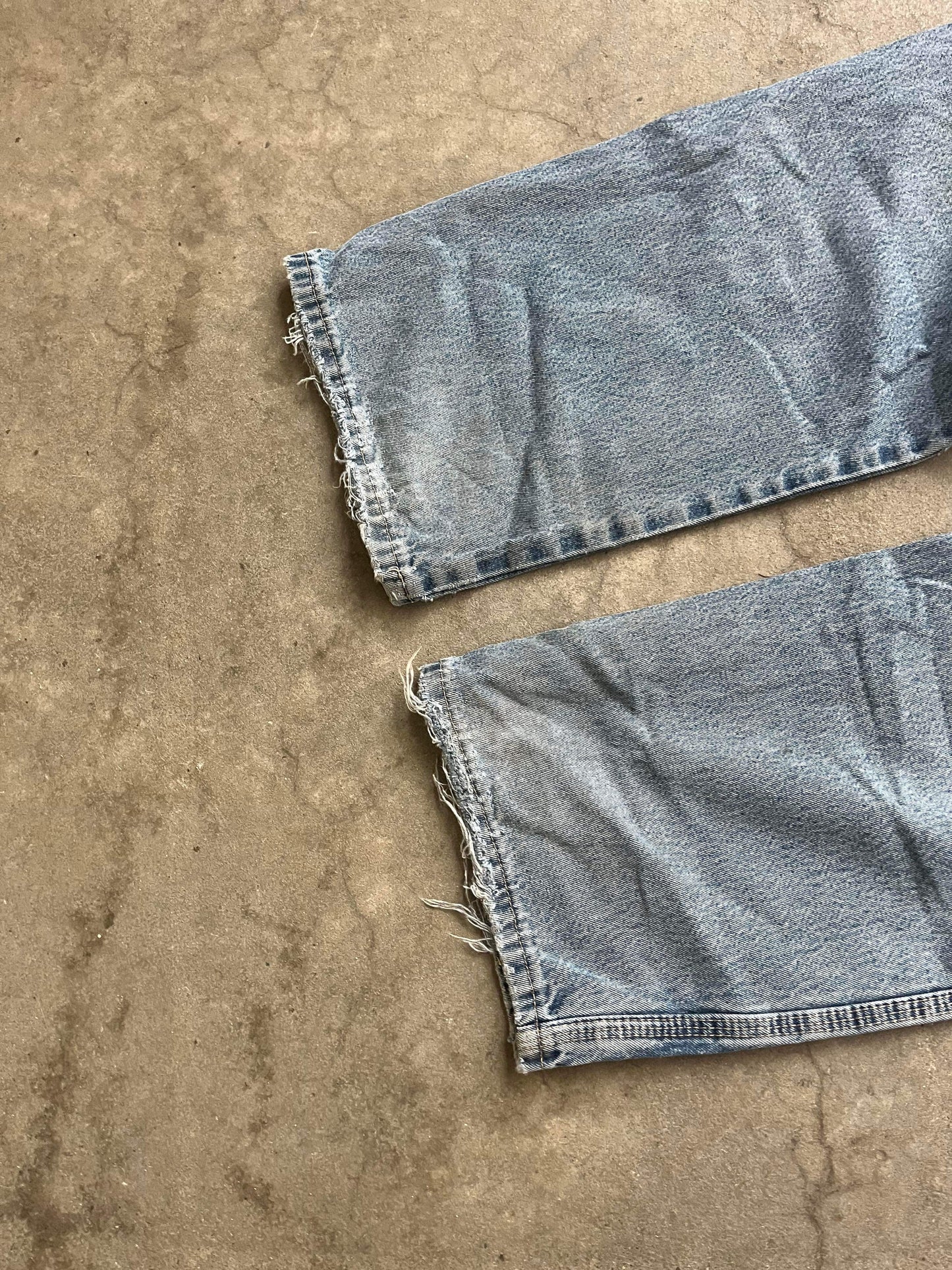 (32”) Distressed Light Wash Dickies Carpenter Jeans