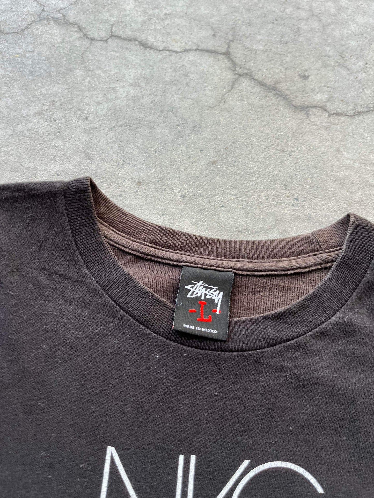 (L/XL) 00’s Sunfaded Stussy Cities Tee