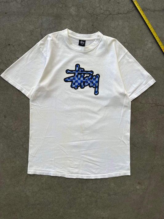 (L) 90’s Stussy Checkered Script