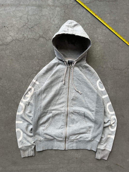(S) Stussy Zip Up Grey Hoodie