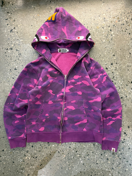 (M) Bape Shark Purple Full Zip Boot