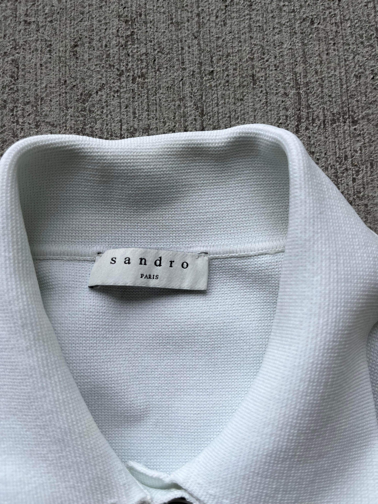 • (XS) Sandro Paris Cropped Button Up