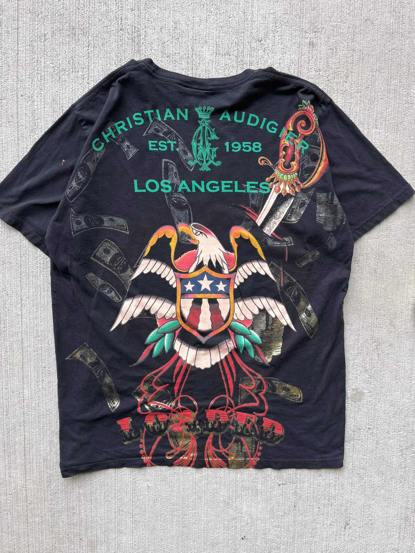 (L) Christian Audigier AOP Tee