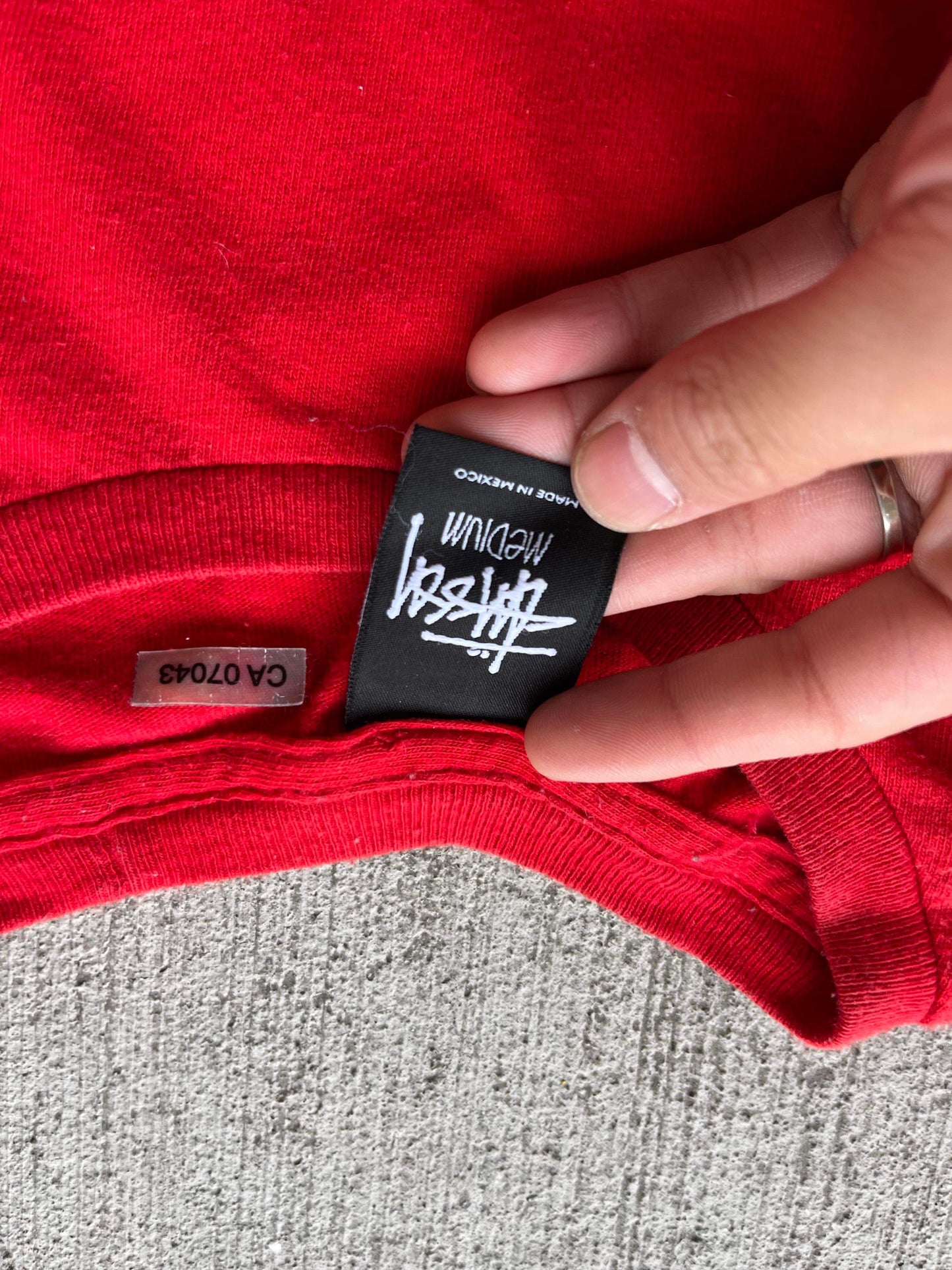 (M) Stussy Red n4 Camo Print Tee