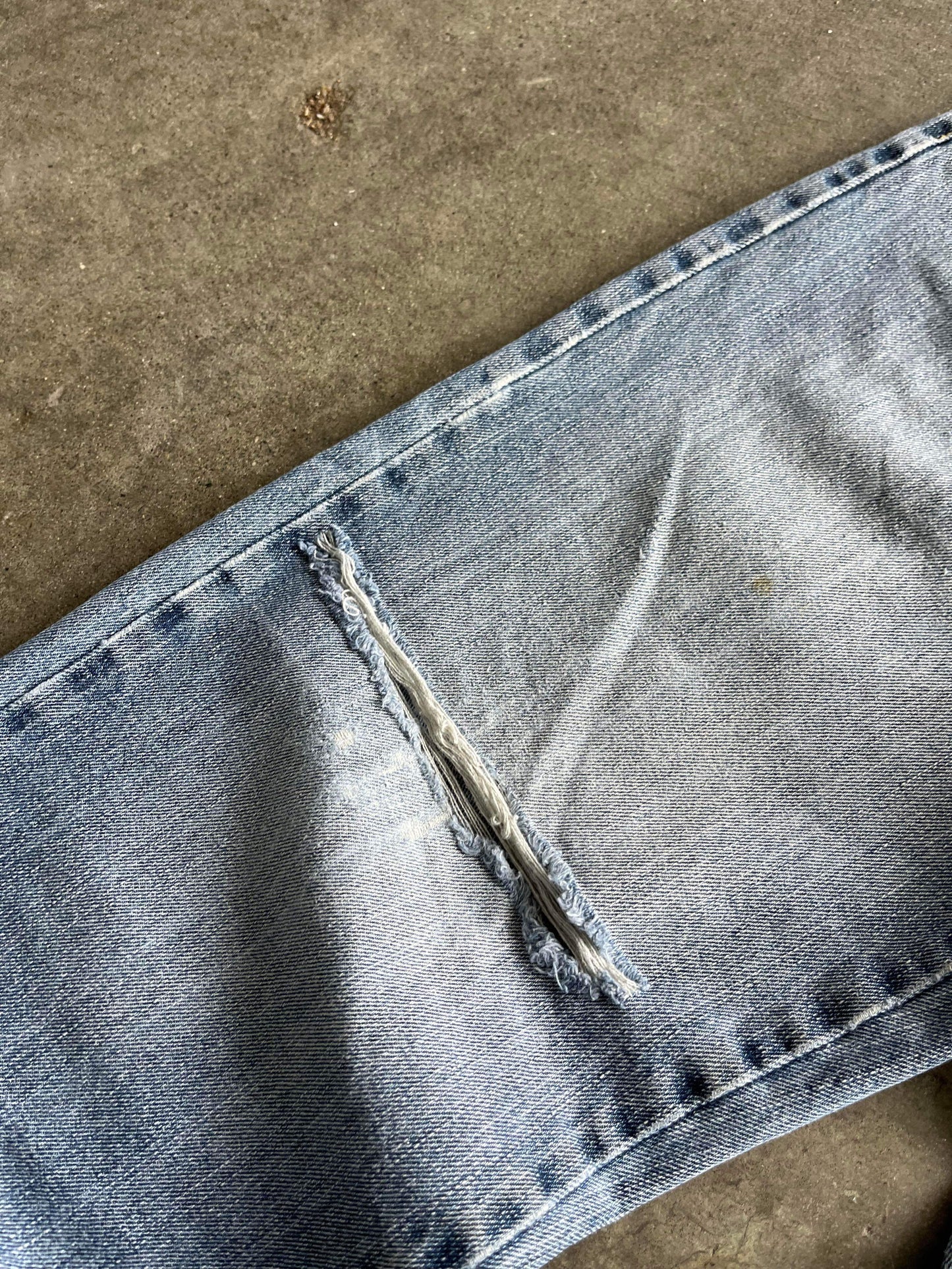 (32”) Distressed Phat Farm Blue Denim