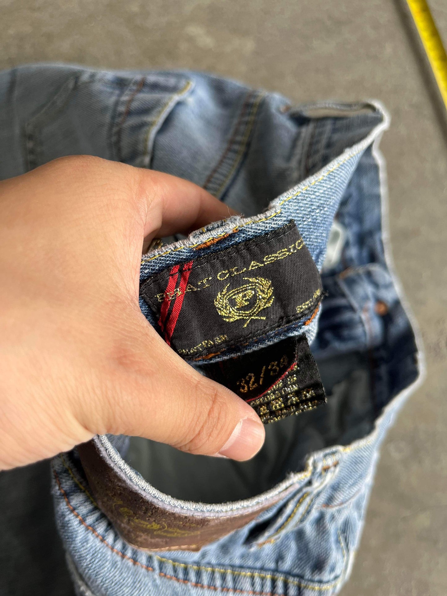 (32”) Distressed Phat Farm Blue Denim