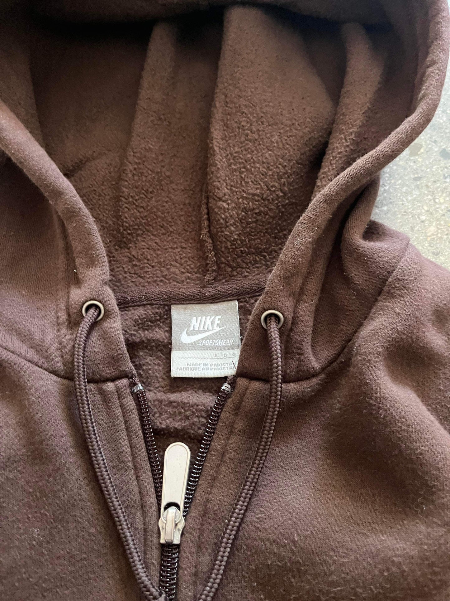 (L/XL) 00’s Brown Nike Zip Up