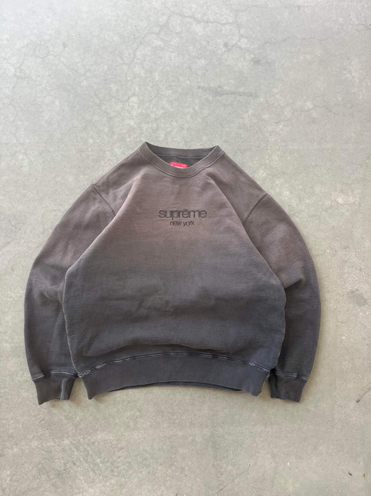 (S) Sunfaded Supreme Script Crewneck
