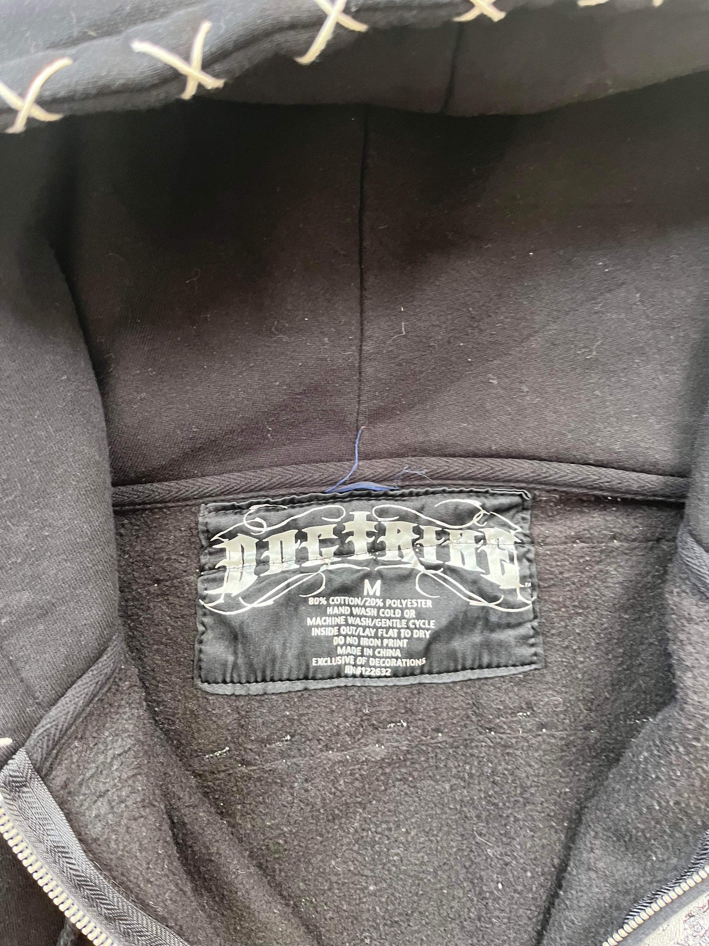 (M/L) Y2K Doctribe Zip Up Hoodie