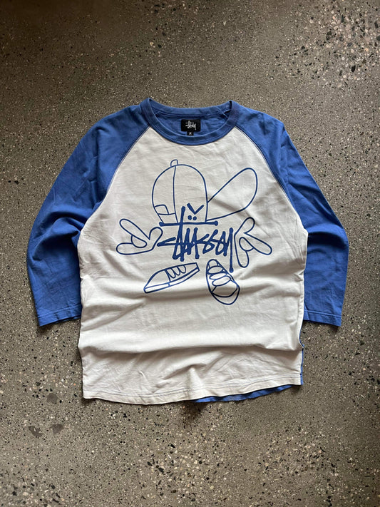 (M) 90s Stussy Baseball Tee
