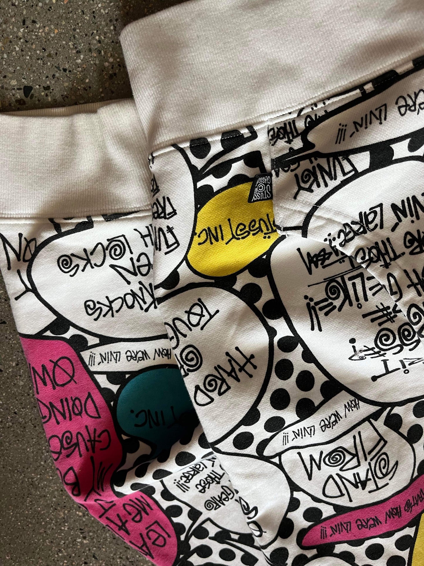 (XL/2X) Stussy Comic Print AOP Hoodie