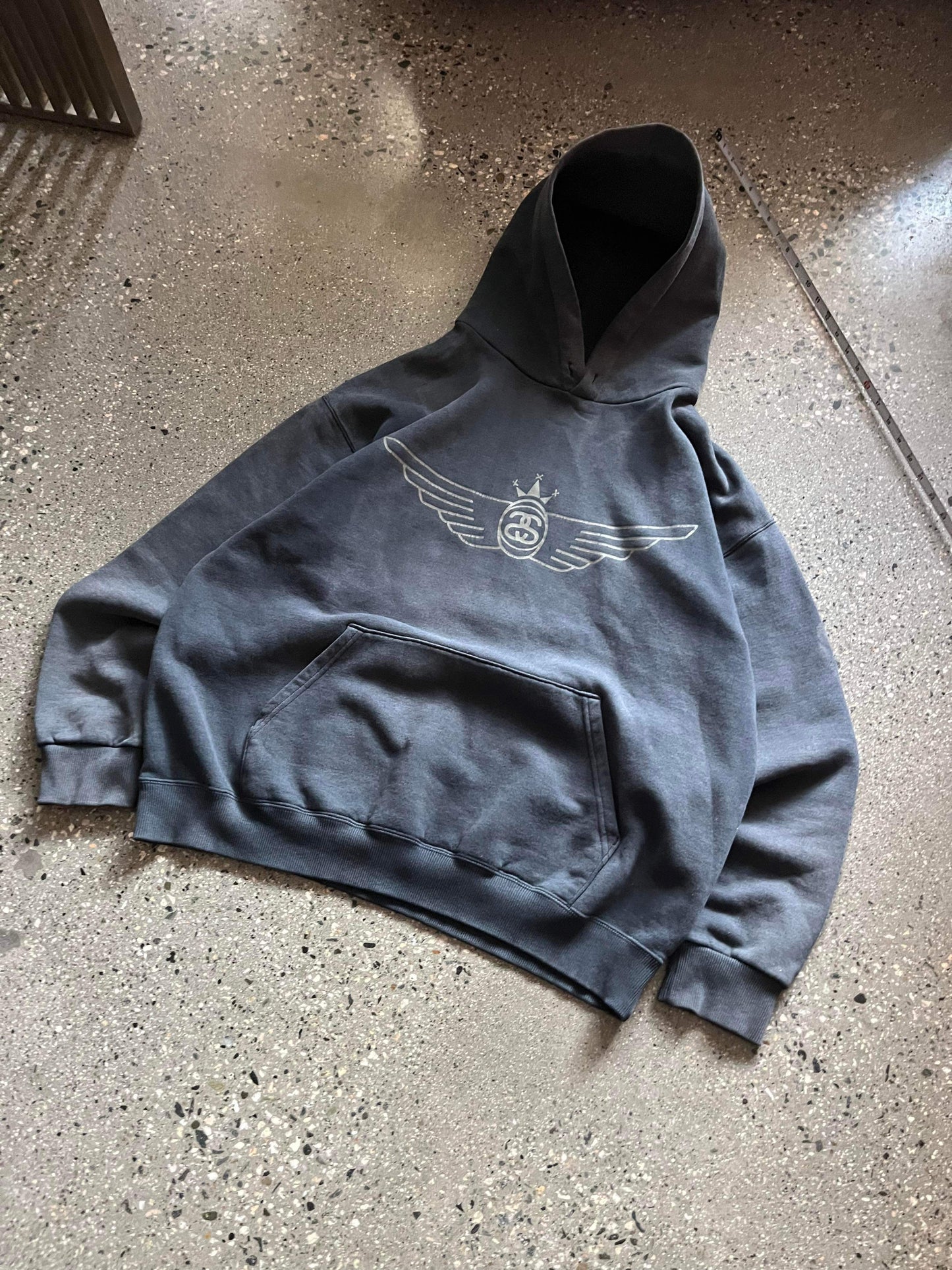 (XL/2X) 90s Stussy Wings Hoodie