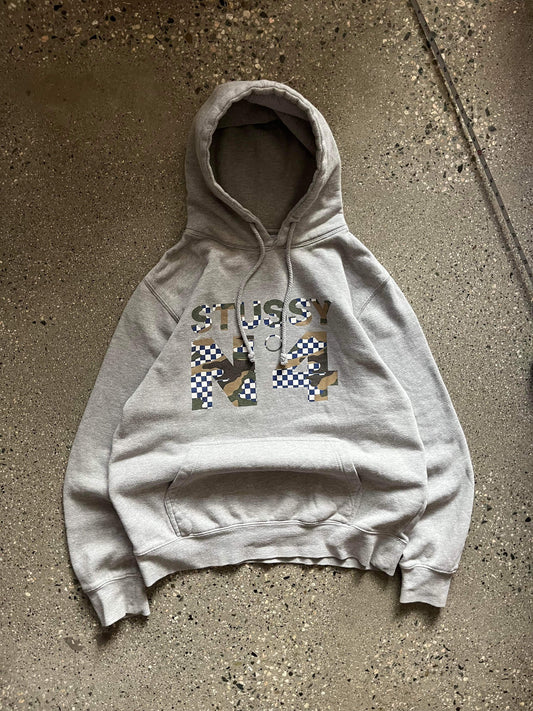 (M) Stussy n4 Camo Script Hoodie