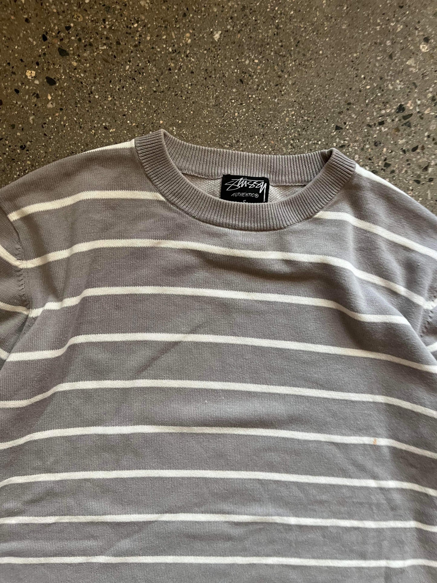 (S/M) Stussy Striped Pullover