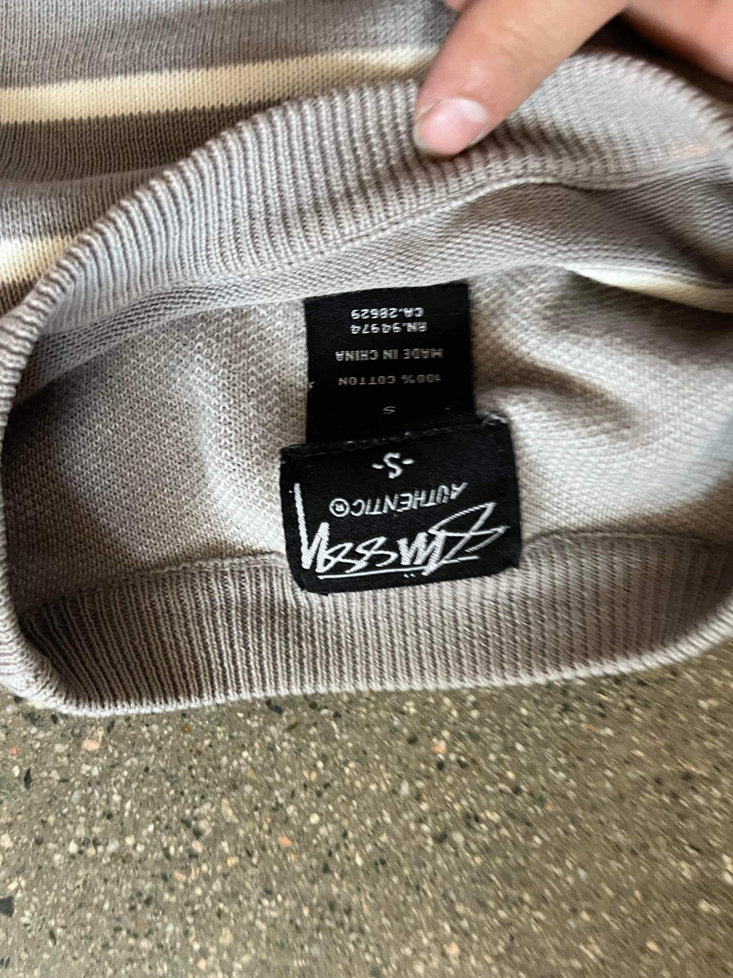 (S/M) Stussy Striped Pullover