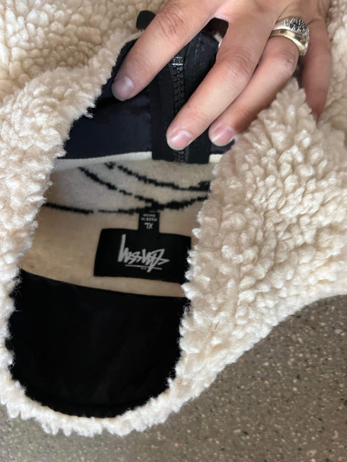 (XL) Stussy Venus Fleece Zip Up