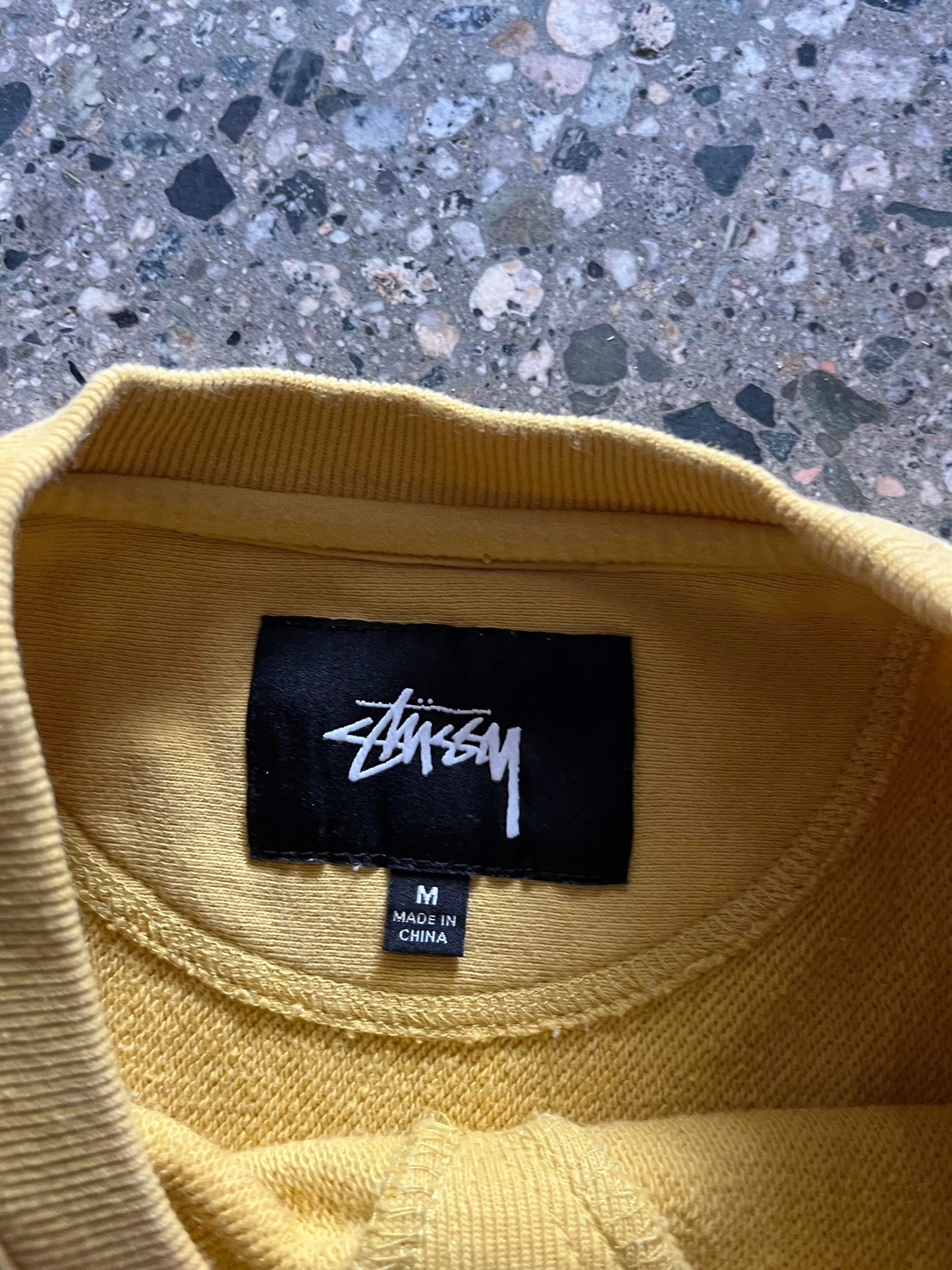 (M) Stussy Yellow Creweck