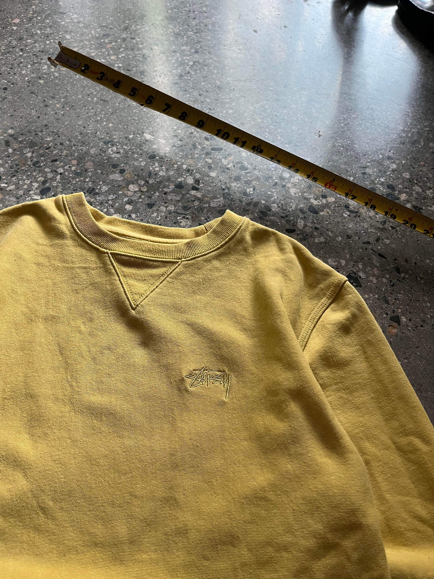 (M) Stussy Yellow Creweck