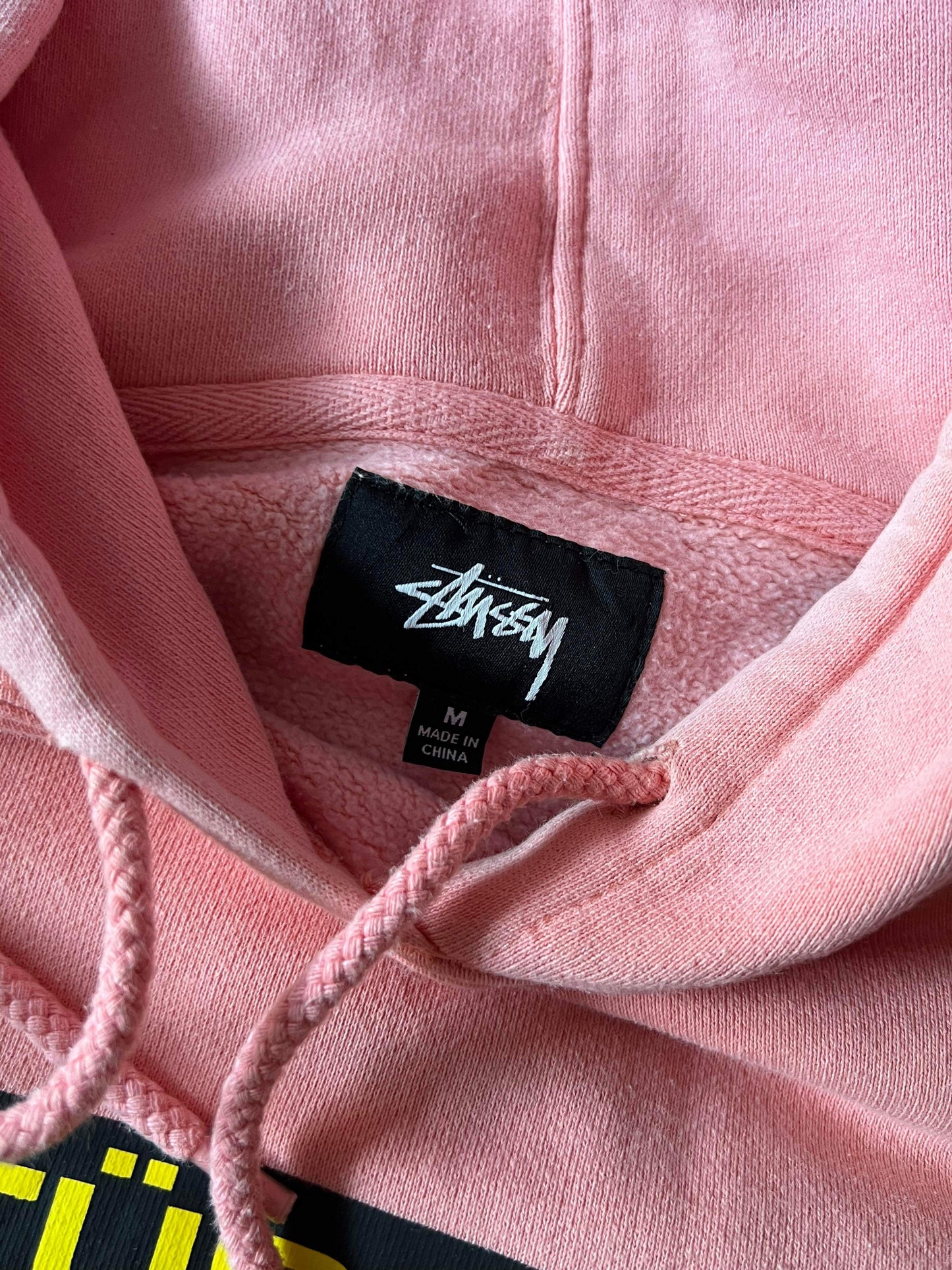 (M) Stussy Designs Pink Boxy Hoodie