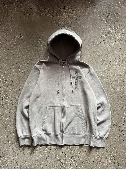 (M) Mid 2000s Stussy Totem Poles Zip Up